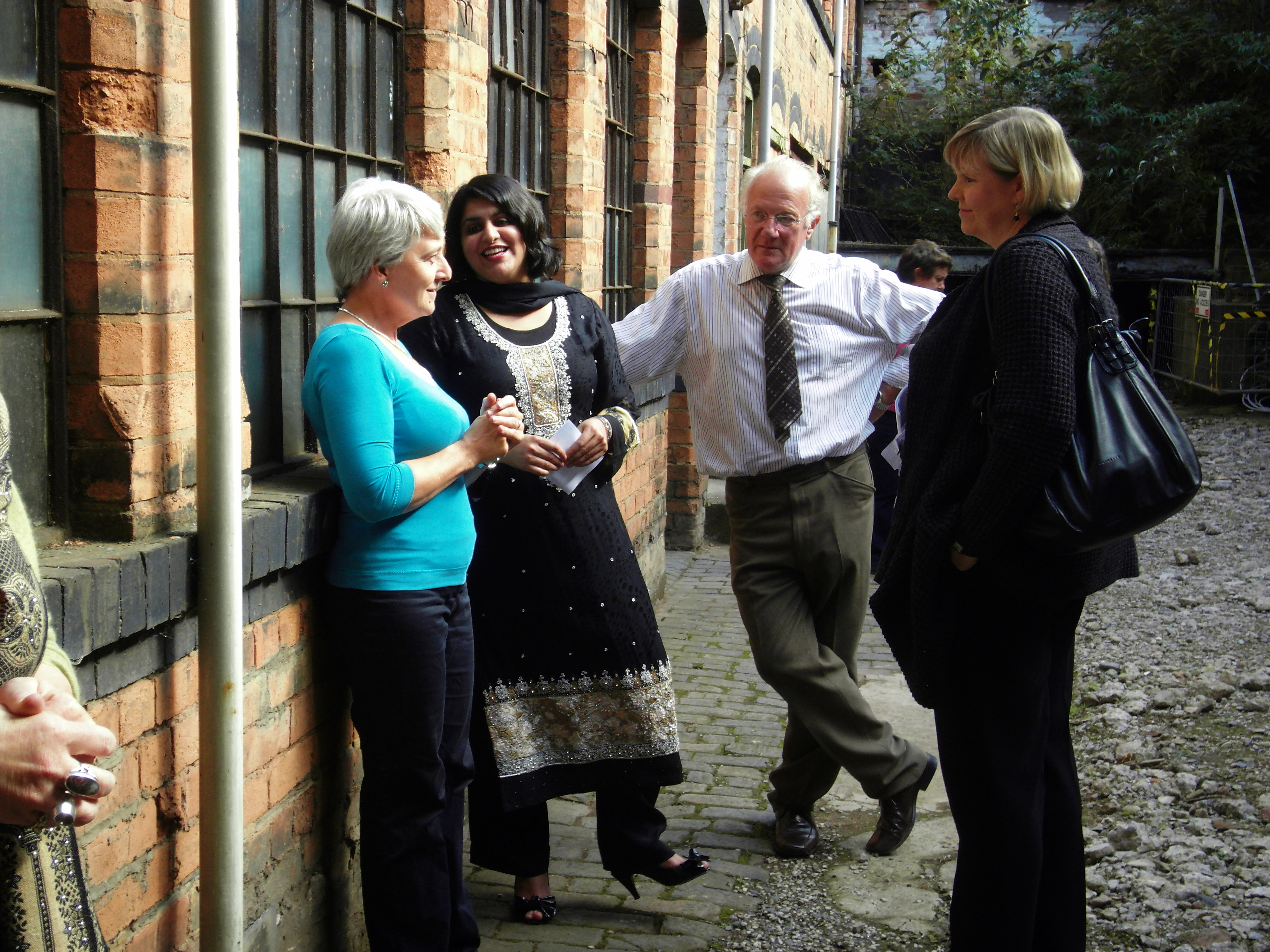 Shabana Mahmood MP with Elizabeth Perkins, BCT Director, Bob Beauchamp, Chairman and Anne Jenkins of Heritage Lottery Fund